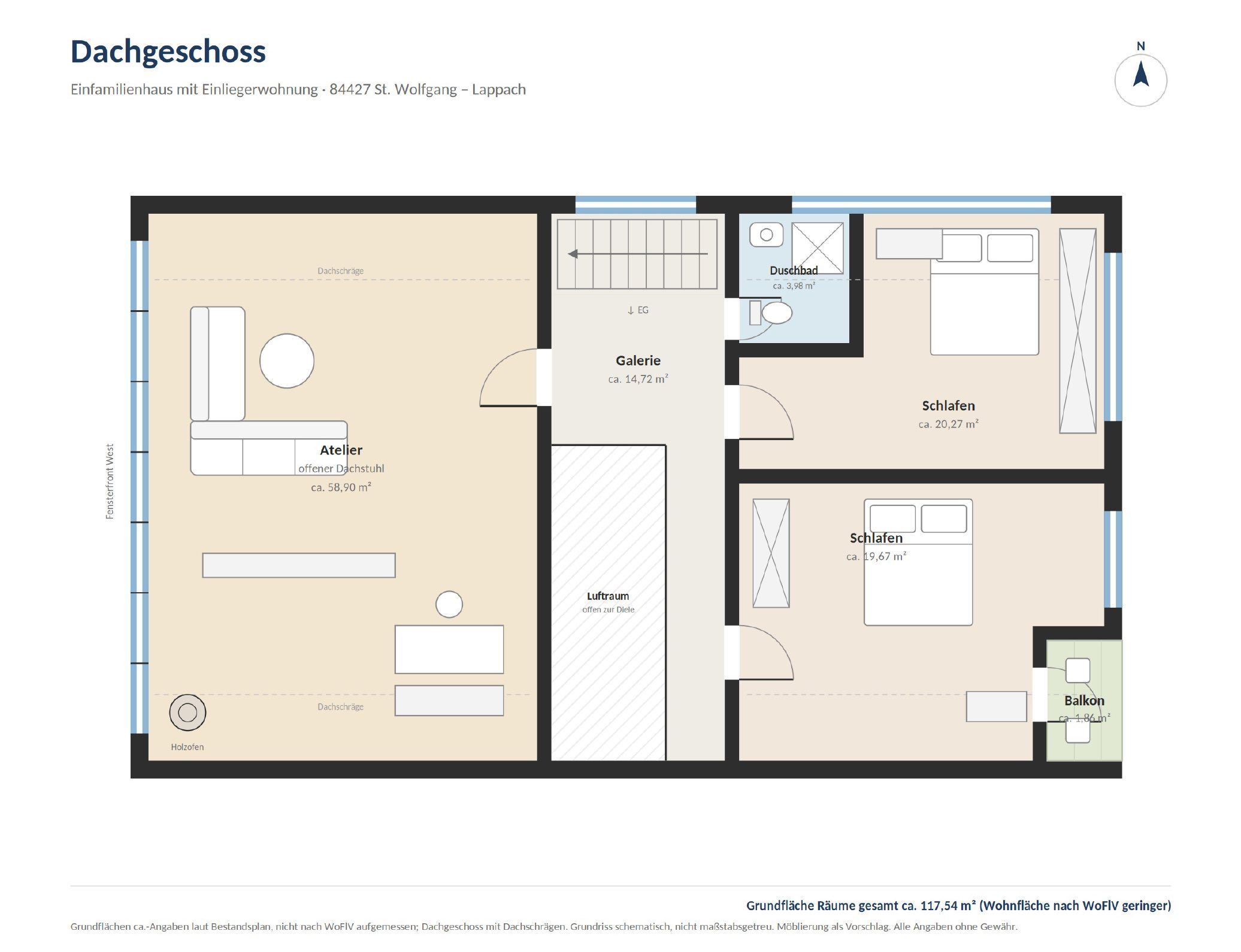 Grundriss Dachgeschoss